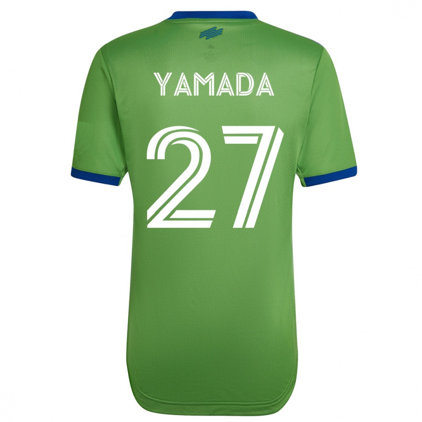 Hombre Fútbol Camiseta Hikari Yamada #27 Verde 1ª Equipación 2023/24