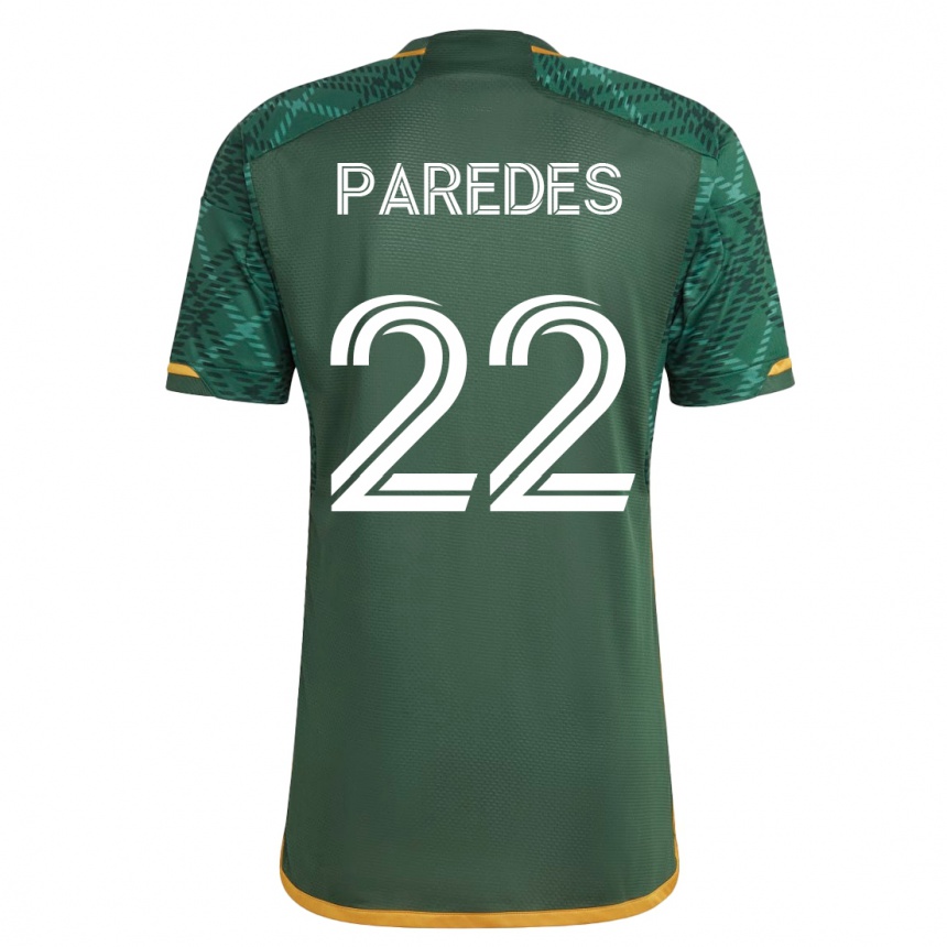 Hombre Fútbol Camiseta Cristhian Paredes #22 Verde 1ª Equipación 2023/24