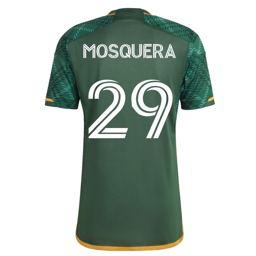 Hombre Fútbol Camiseta Juan David Mosquera #29 Verde 1ª Equipación 2023/24