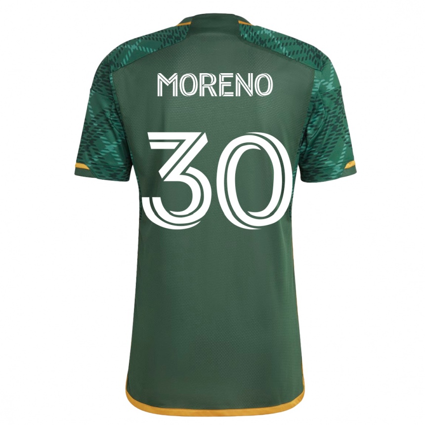Hombre Fútbol Camiseta Santiago Moreno #30 Verde 1ª Equipación 2023/24