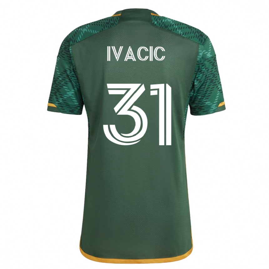Hombre Fútbol Camiseta Aljaz Ivacic #31 Verde 1ª Equipación 2023/24