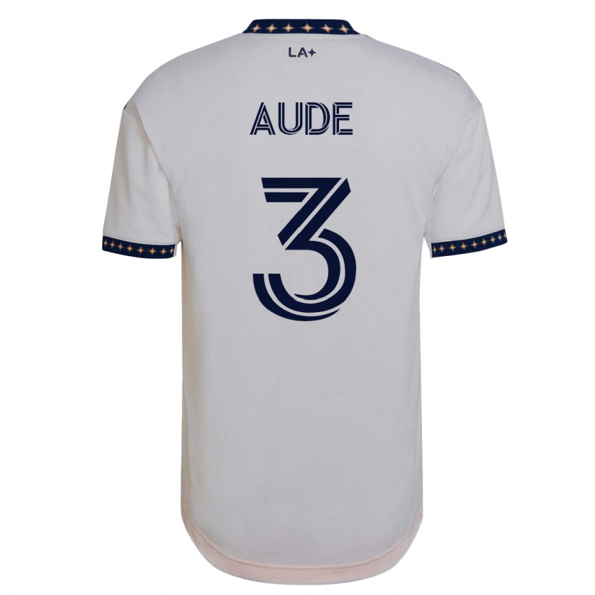 Hombre Fútbol Camiseta Julián Aude #3 Blanco 1ª Equipación 2023/24