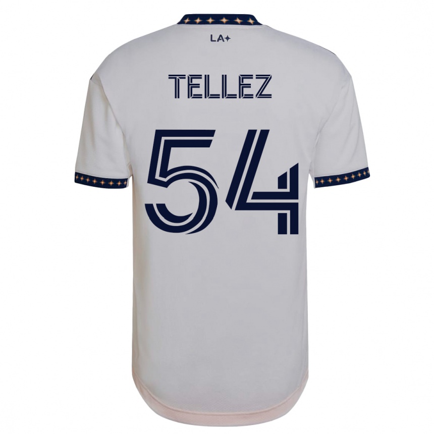 Hombre Fútbol Camiseta Brandon Téllez #54 Blanco 1ª Equipación 2023/24