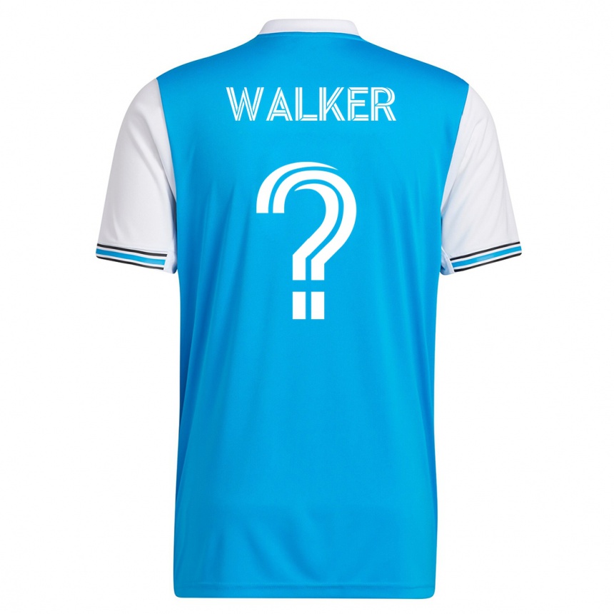 Hombre Fútbol Camiseta Isaac Walker #0 Azul 1ª Equipación 2023/24