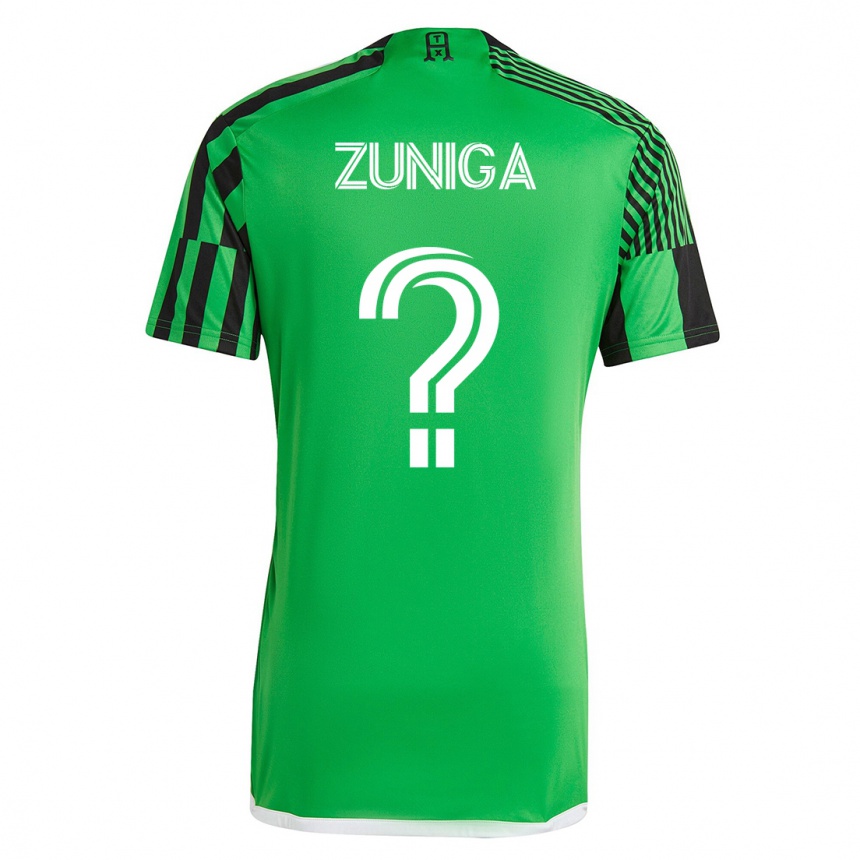 Hombre Fútbol Camiseta Abner Zuñiga #0 Verde Negro 1ª Equipación 2023/24