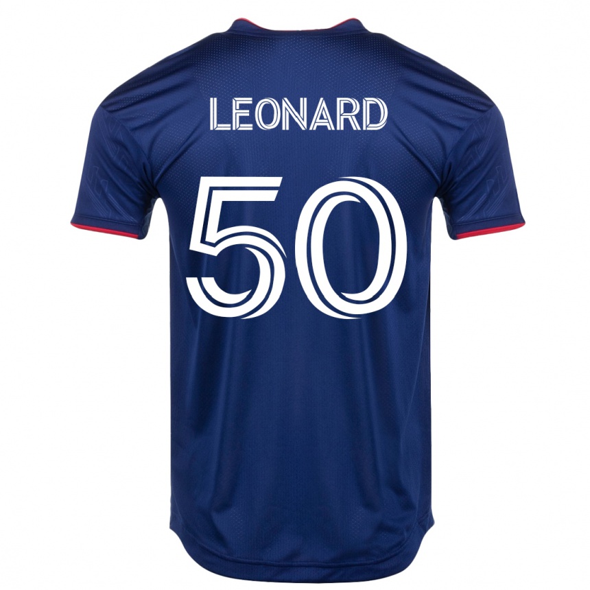 Hombre Fútbol Camiseta Eric Leonard #50 Armada 1ª Equipación 2023/24