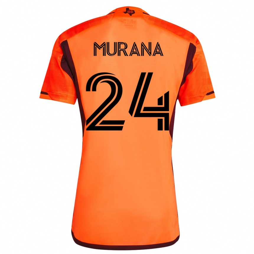 Hombre Fútbol Camiseta Mujeeb Murana #24 Naranja 1ª Equipación 2023/24
