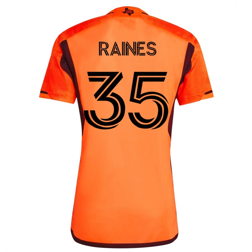 Hombre Fútbol Camiseta Brooklyn Raines #35 Naranja 1ª Equipación 2023/24