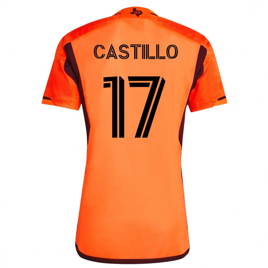 Hombre Fútbol Camiseta Joyner Castillo #17 Naranja 1ª Equipación 2023/24