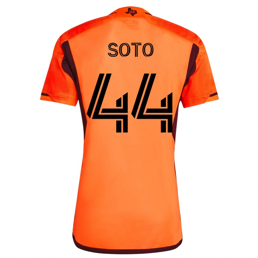 Hombre Fútbol Camiseta Ezekiel Soto #44 Naranja 1ª Equipación 2023/24