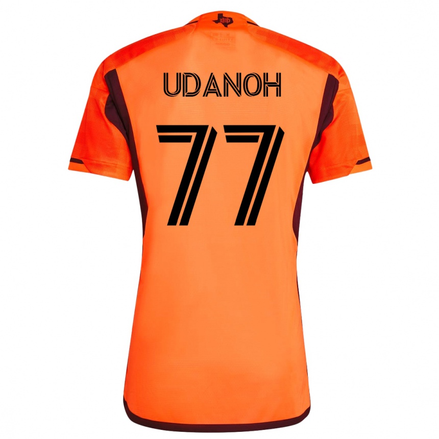 Hombre Fútbol Camiseta Iffy Udanoh #77 Naranja 1ª Equipación 2023/24