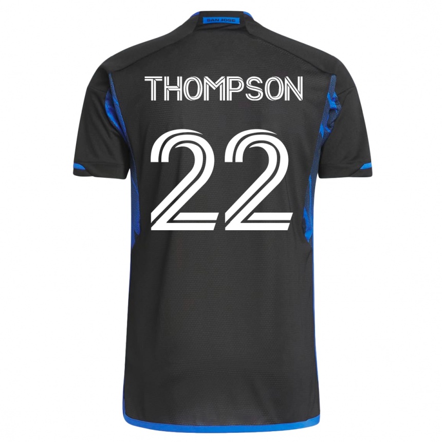 Hombre Fútbol Camiseta Tommy Thompson #22 Azul Negro 1ª Equipación 2023/24