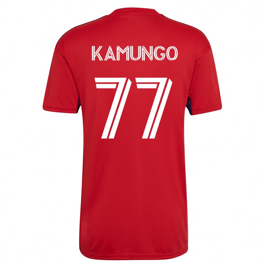 Hombre Fútbol Camiseta Bernard Kamungo #77 Rojo 1ª Equipación 2023/24