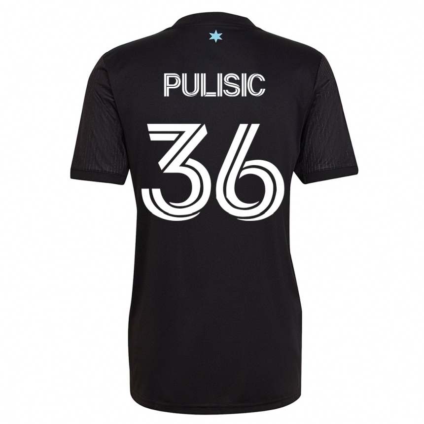 Hombre Fútbol Camiseta Will Pulisic #36 Negro 1ª Equipación 2023/24