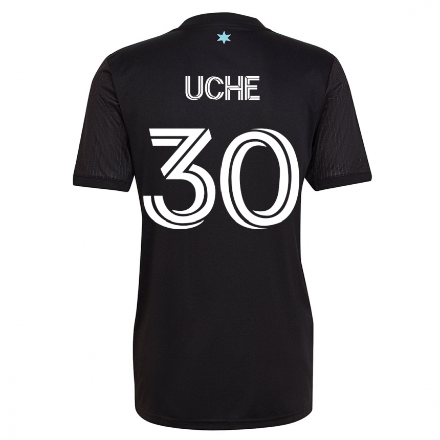 Hombre Fútbol Camiseta Cc Uche #30 Negro 1ª Equipación 2023/24