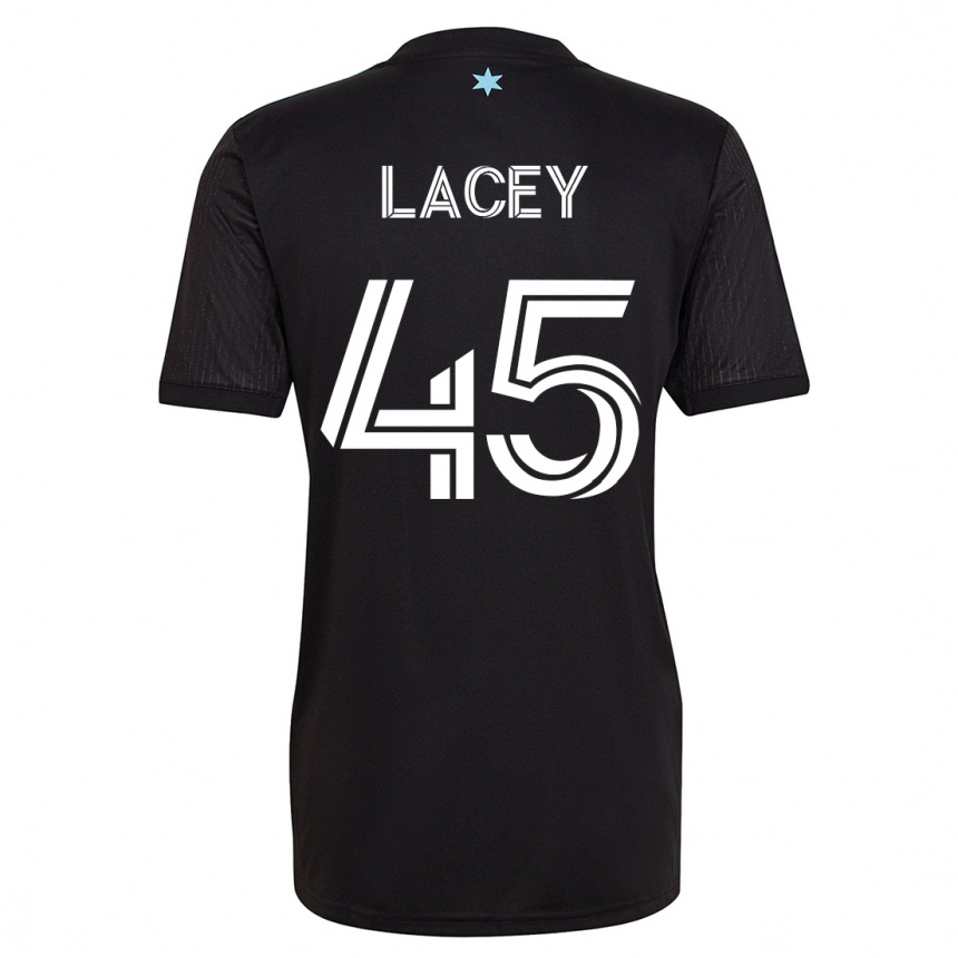 Hombre Fútbol Camiseta Kameron Lacey #45 Negro 1ª Equipación 2023/24
