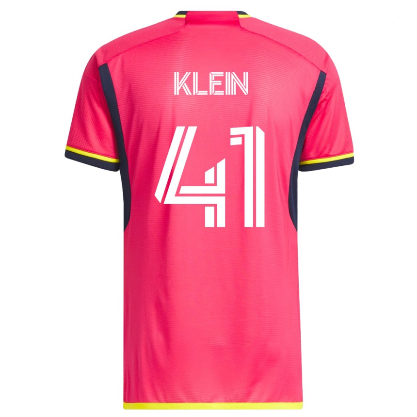 Hombre Fútbol Camiseta Johnny Klein #41 Rosa 1ª Equipación 2023/24