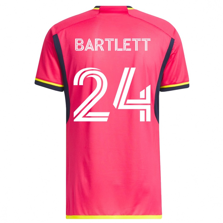 Hombre Fútbol Camiseta Lucas Bartlett #24 Rosa 1ª Equipación 2023/24