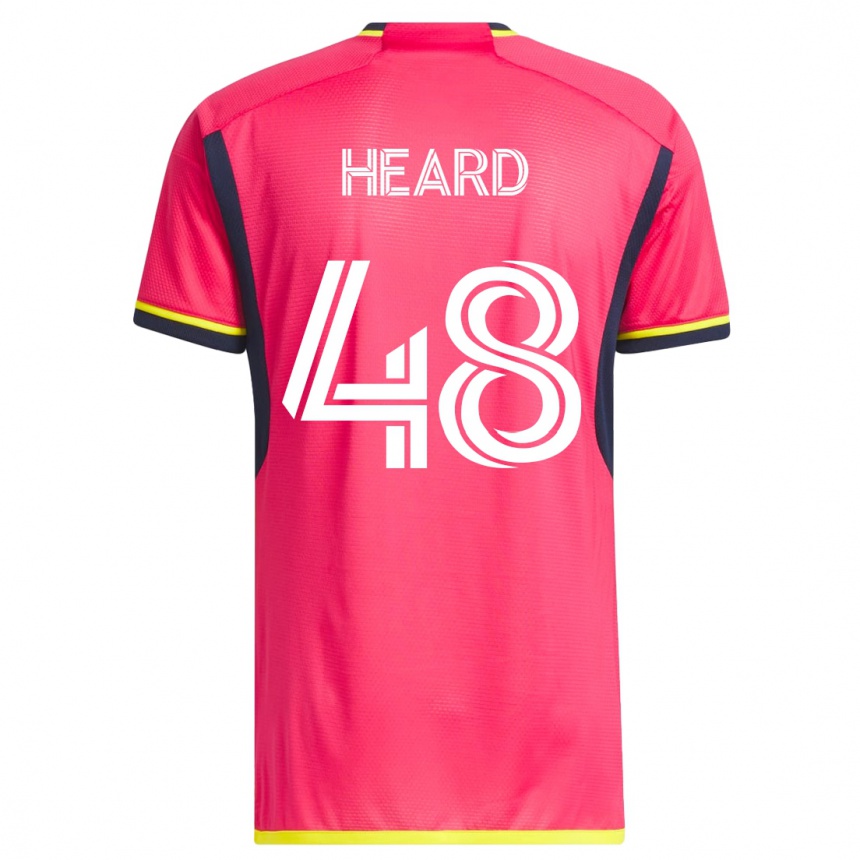 Hombre Fútbol Camiseta Aaron Heard #48 Rosa 1ª Equipación 2023/24