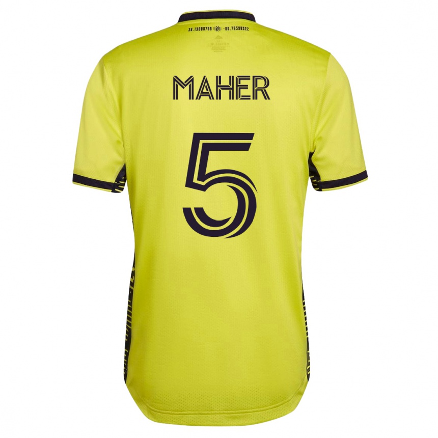 Hombre Fútbol Camiseta Jack Maher #5 Amarillo 1ª Equipación 2023/24