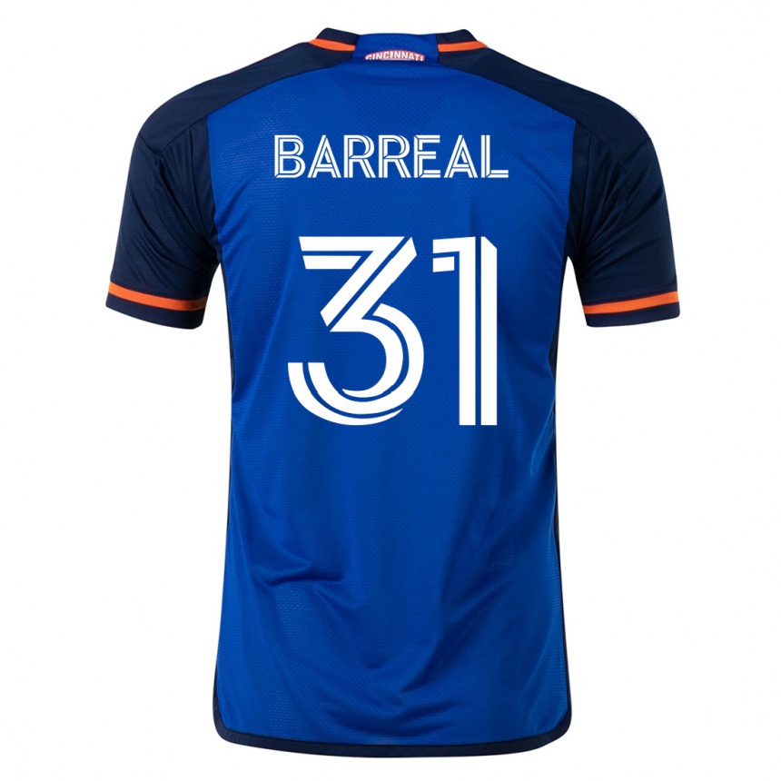 Hombre Fútbol Camiseta Álvaro Barreal #31 Azul 1ª Equipación 2023/24