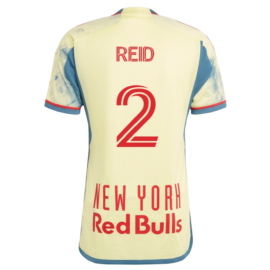 Hombre Fútbol Camiseta Jayden Reid #2 Amarillo 1ª Equipación 2023/24