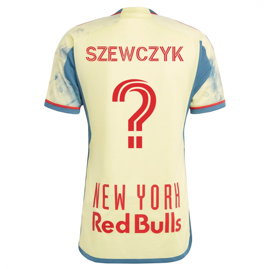 Hombre Fútbol Camiseta Tobias Szewczyk #0 Amarillo 1ª Equipación 2023/24