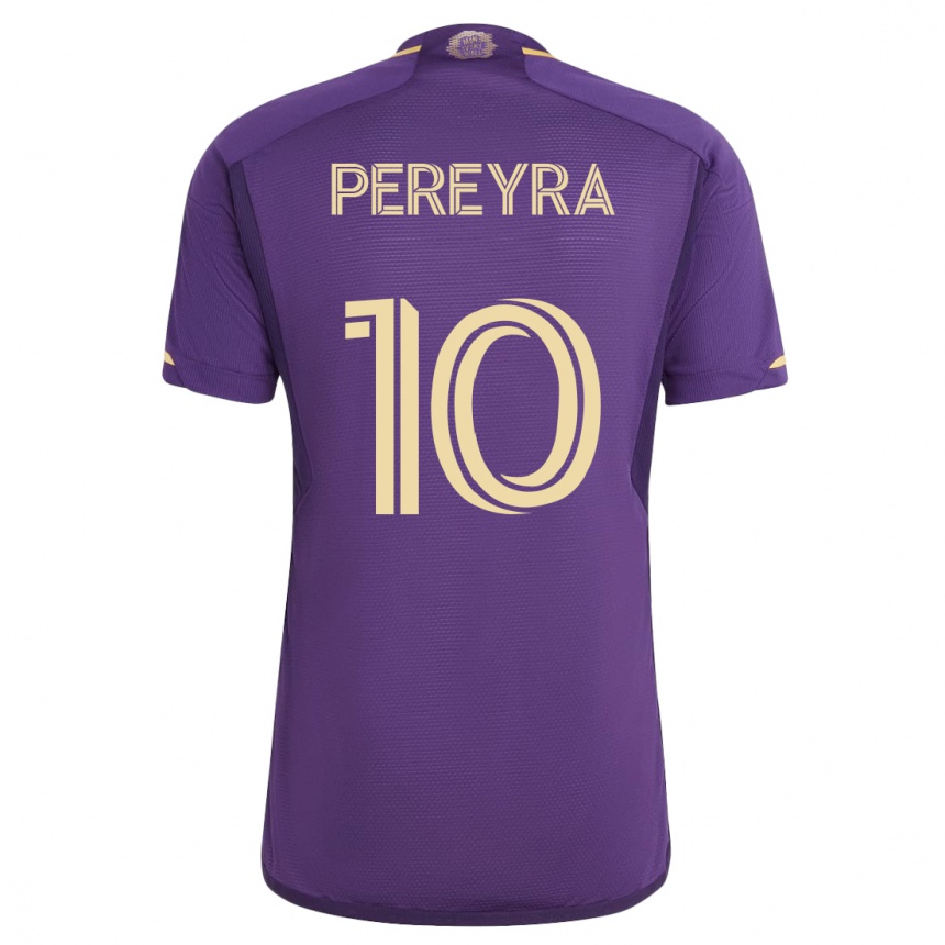 Hombre Fútbol Camiseta Mauricio Pereyra #10 Violeta 1ª Equipación 2023/24