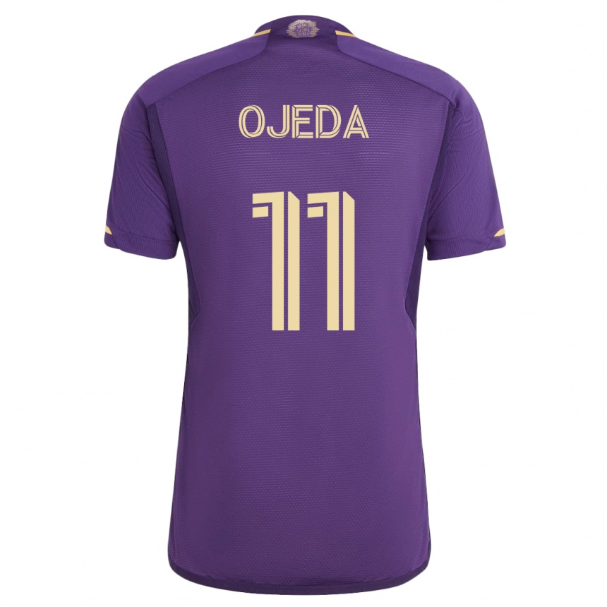 Hombre Fútbol Camiseta Martín Ojeda #11 Violeta 1ª Equipación 2023/24