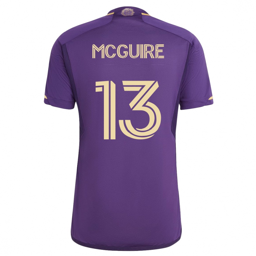 Hombre Fútbol Camiseta Duncan Mcguire #13 Violeta 1ª Equipación 2023/24
