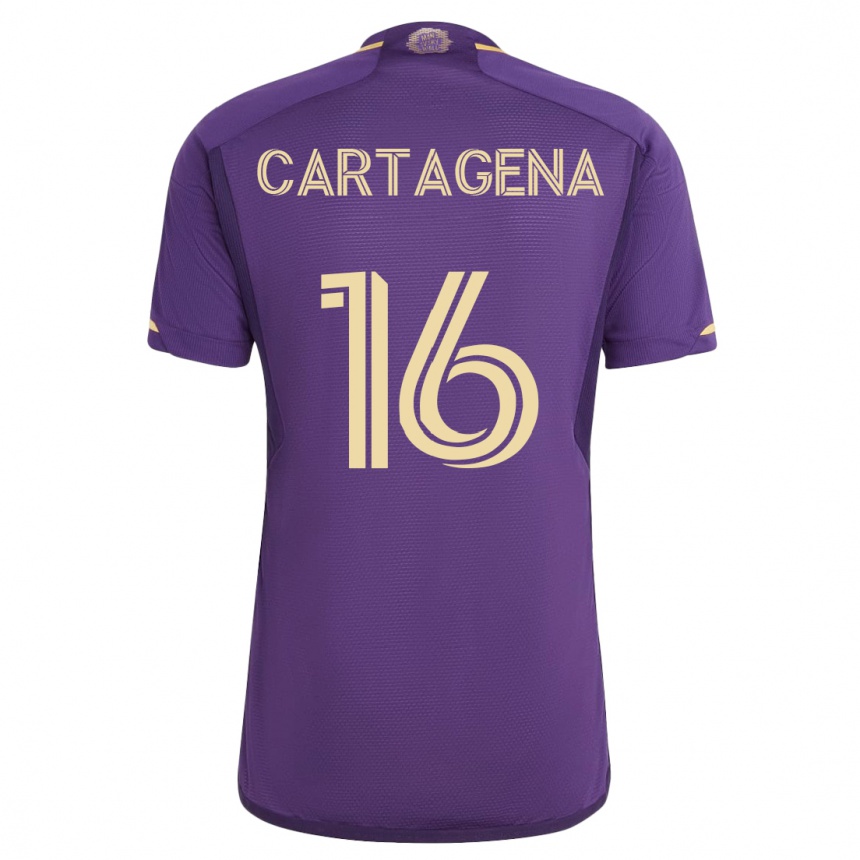 Hombre Fútbol Camiseta Wilder Cartagena #16 Violeta 1ª Equipación 2023/24