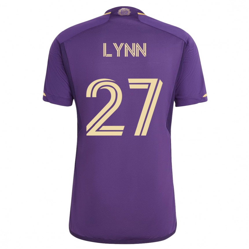 Hombre Fútbol Camiseta Jack Lynn #27 Violeta 1ª Equipación 2023/24