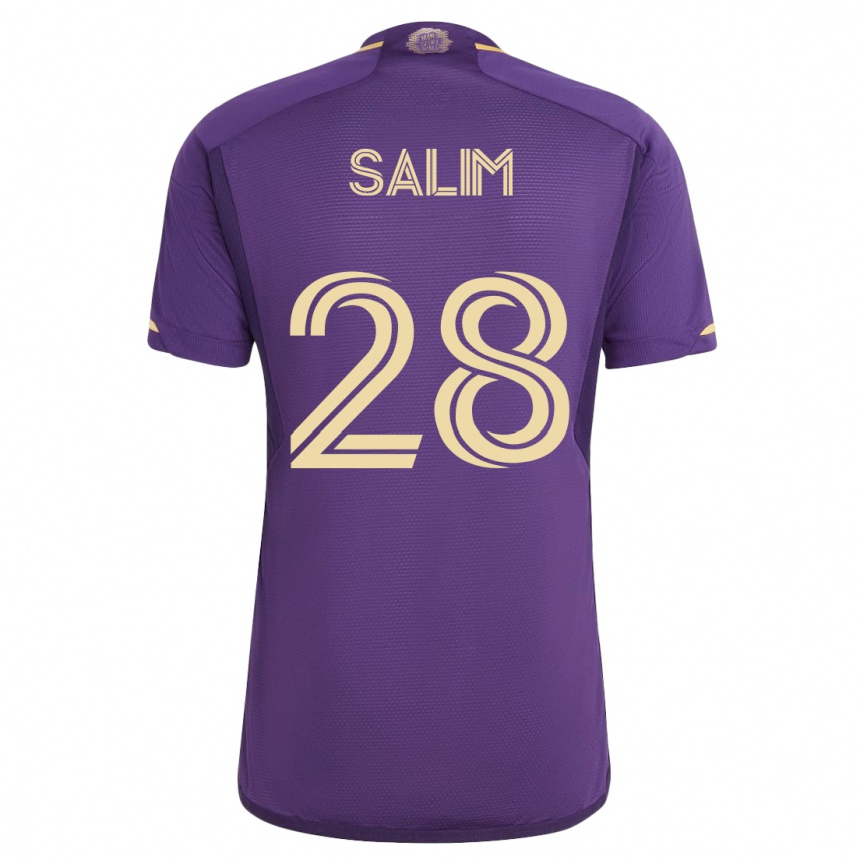 Hombre Fútbol Camiseta Abdi Salim #28 Violeta 1ª Equipación 2023/24