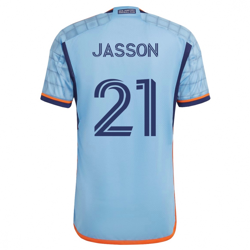 Hombre Fútbol Camiseta Andres Jasson #21 Azul 1ª Equipación 2023/24