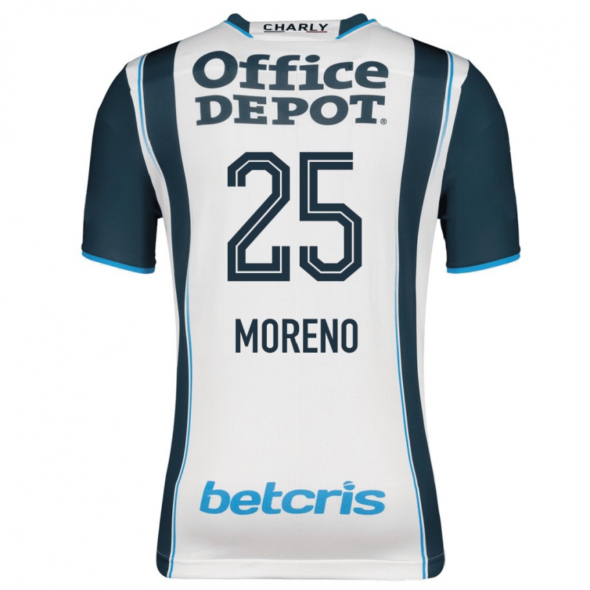 Hombre Fútbol Camiseta Carlos Moreno #25 Armada 1ª Equipación 2023/24