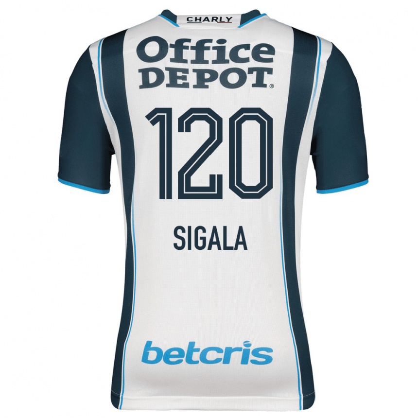 Hombre Fútbol Camiseta Juan Sigala #120 Armada 1ª Equipación 2023/24