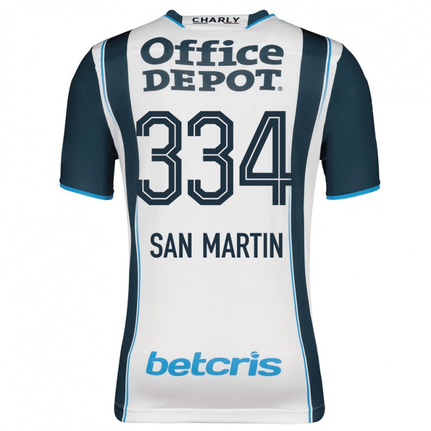 Hombre Fútbol Camiseta Uziel San Martín #334 Armada 1ª Equipación 2023/24