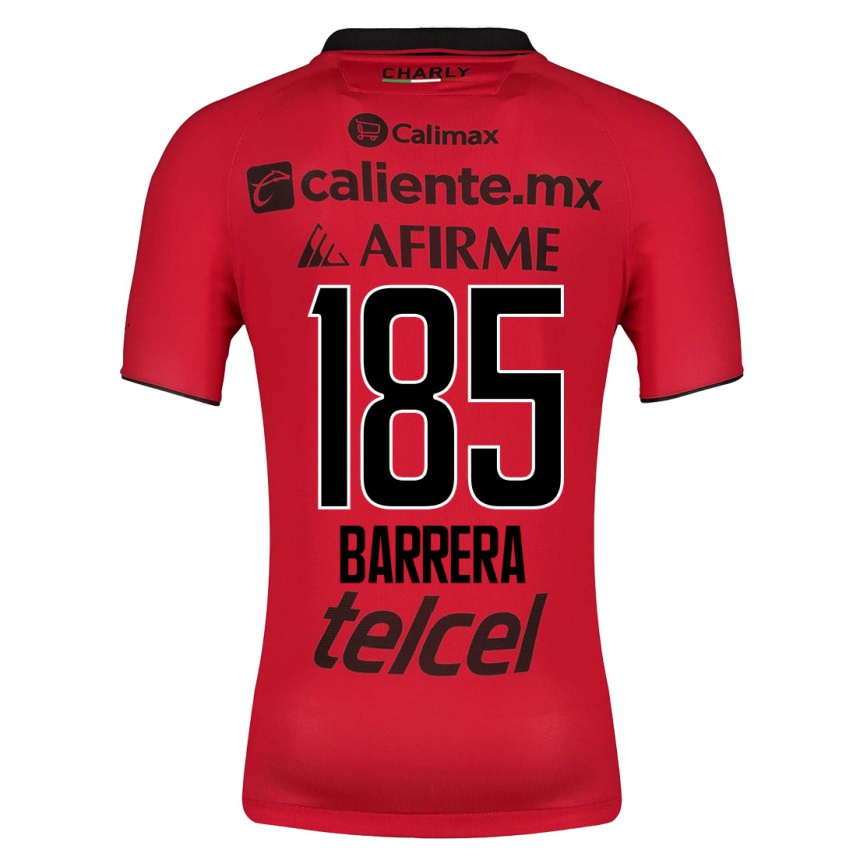 Hombre Fútbol Camiseta Geonathan Barrera #185 Rojo 1ª Equipación 2023/24