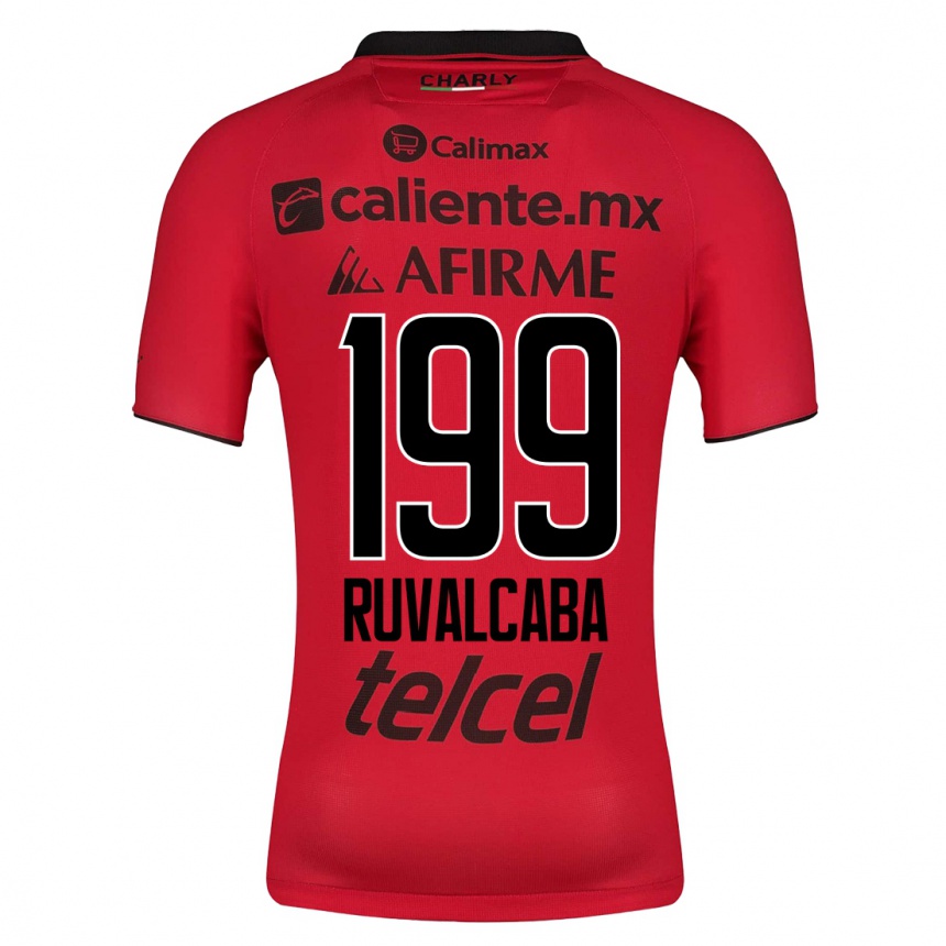 Hombre Fútbol Camiseta Ignacio Ruvalcaba #199 Rojo 1ª Equipación 2023/24