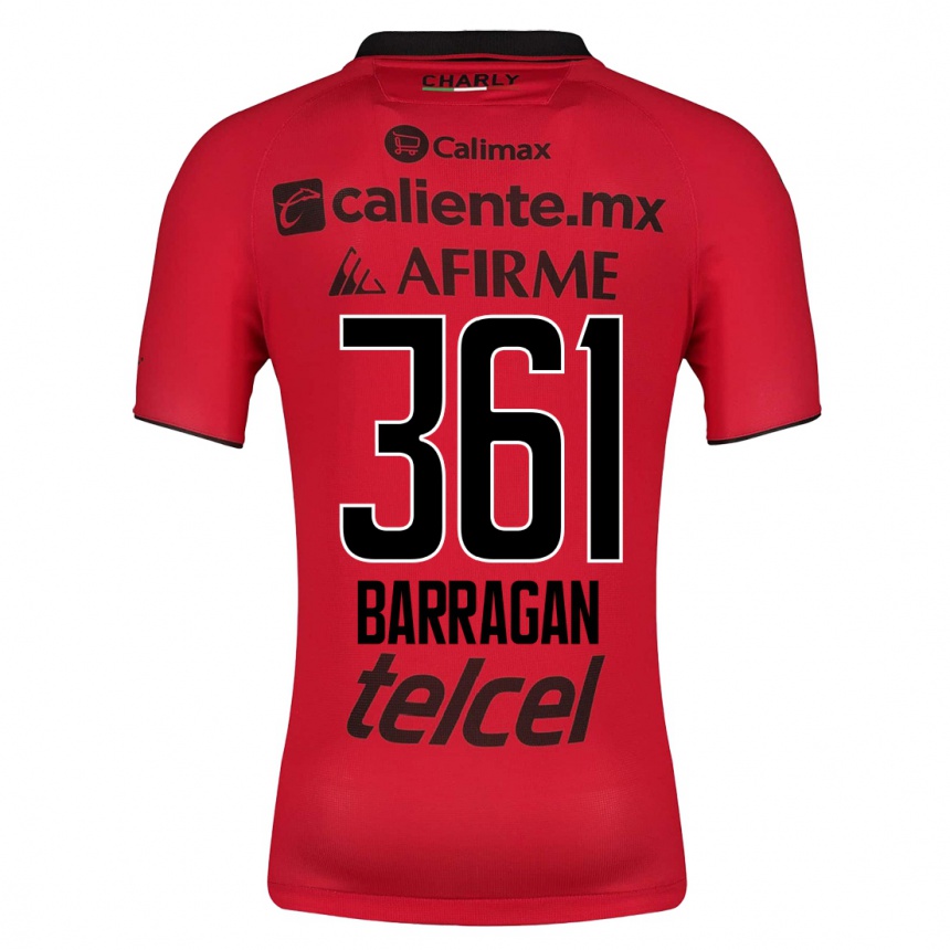 Hombre Fútbol Camiseta Jesús Barragán #361 Rojo 1ª Equipación 2023/24