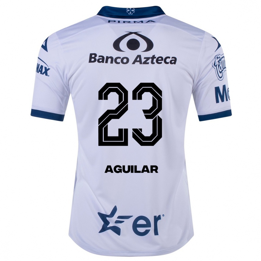 Hombre Fútbol Camiseta Daniel Aguilar #23 Blanco 1ª Equipación 2023/24