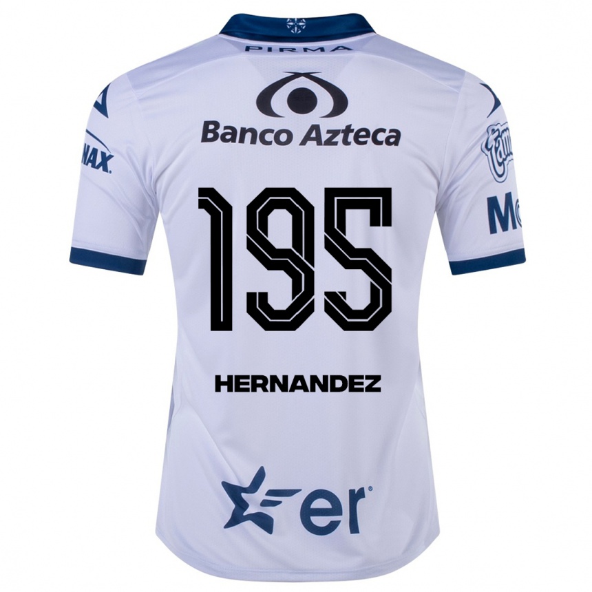 Hombre Fútbol Camiseta Daniel Hernández #195 Blanco 1ª Equipación 2023/24