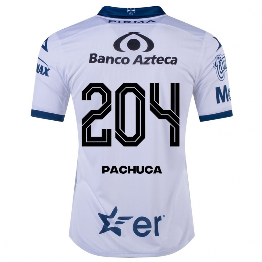 Hombre Fútbol Camiseta José Pachuca #204 Blanco 1ª Equipación 2023/24