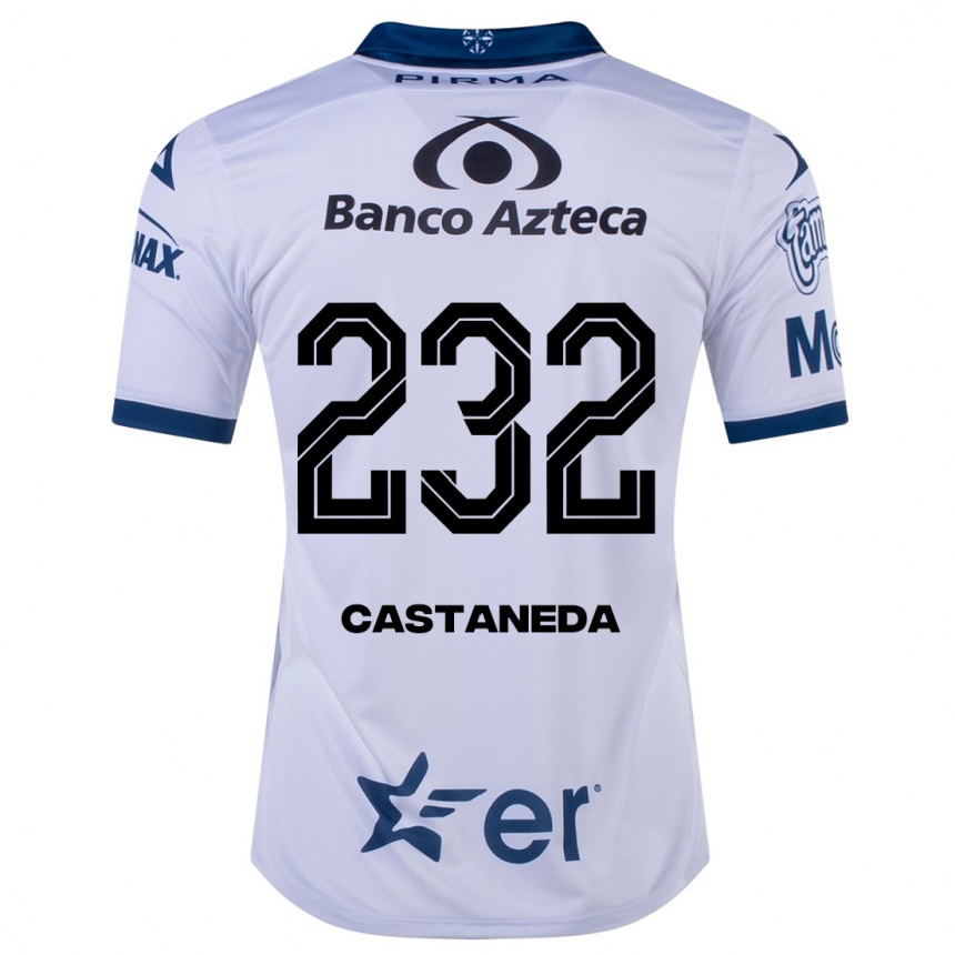 Hombre Fútbol Camiseta Ángel Castañeda #232 Blanco 1ª Equipación 2023/24