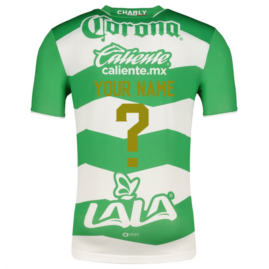 Hombre Fútbol Camiseta Su Nombre #0 Verde 1ª Equipación 2023/24