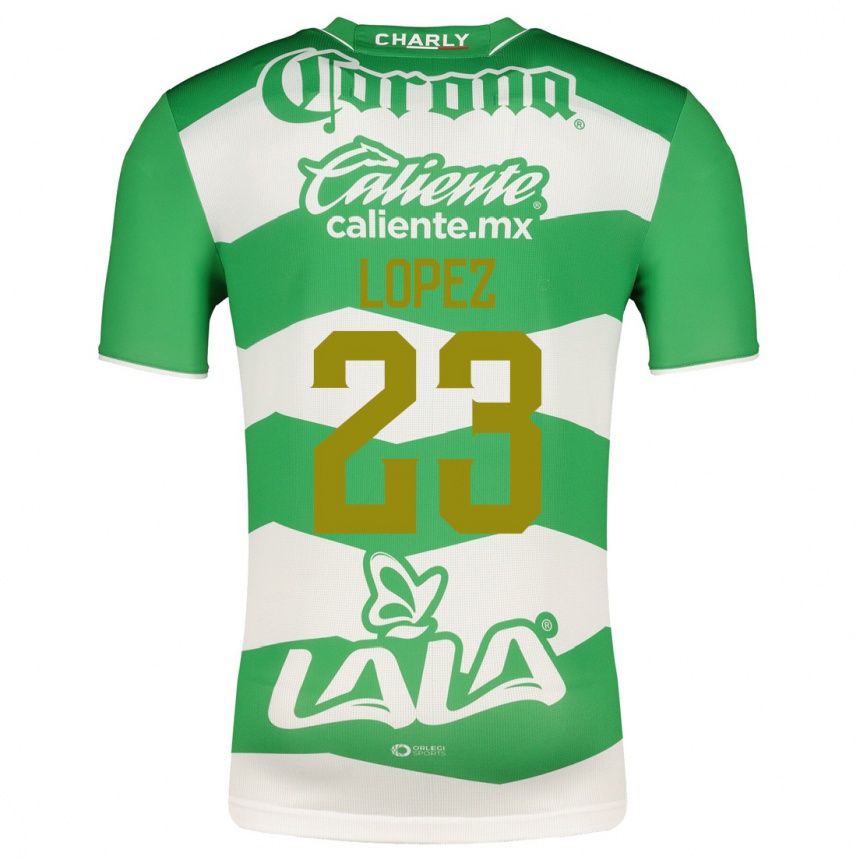 Hombre Fútbol Camiseta Raúl López #23 Verde 1ª Equipación 2023/24