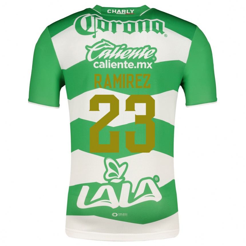 Hombre Fútbol Camiseta Alexxandra Ramírez #23 Verde 1ª Equipación 2023/24