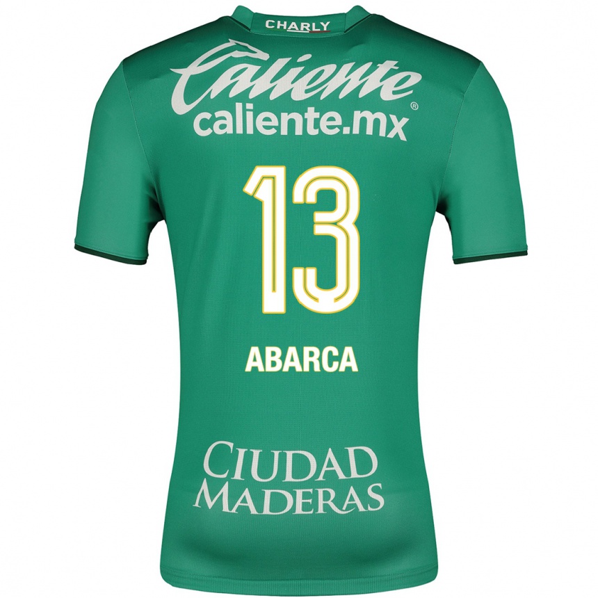 Hombre Fútbol Camiseta Vidalia Abarca #13 Verde 1ª Equipación 2023/24