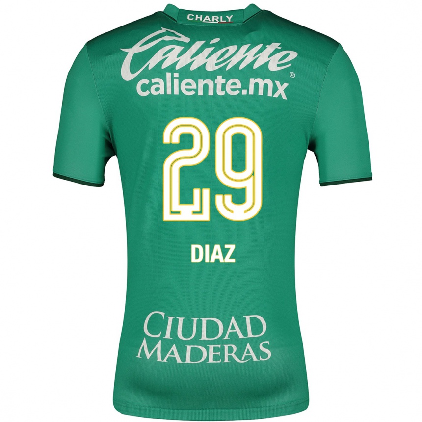Hombre Fútbol Camiseta Kenia Díaz #29 Verde 1ª Equipación 2023/24
