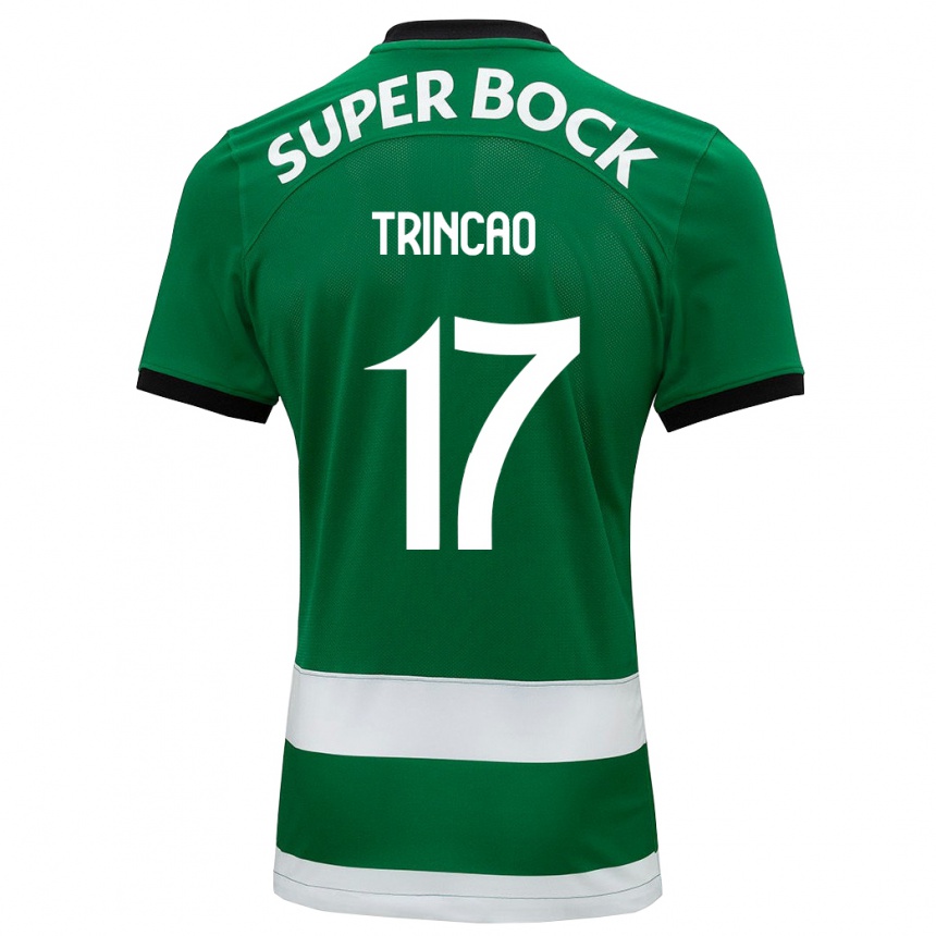 Hombre Fútbol Camiseta Trincão #17 Verde 1ª Equipación 2023/24